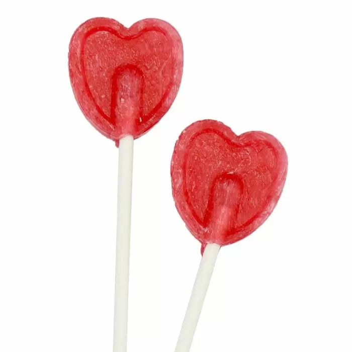 Cherry Heart Lollipops