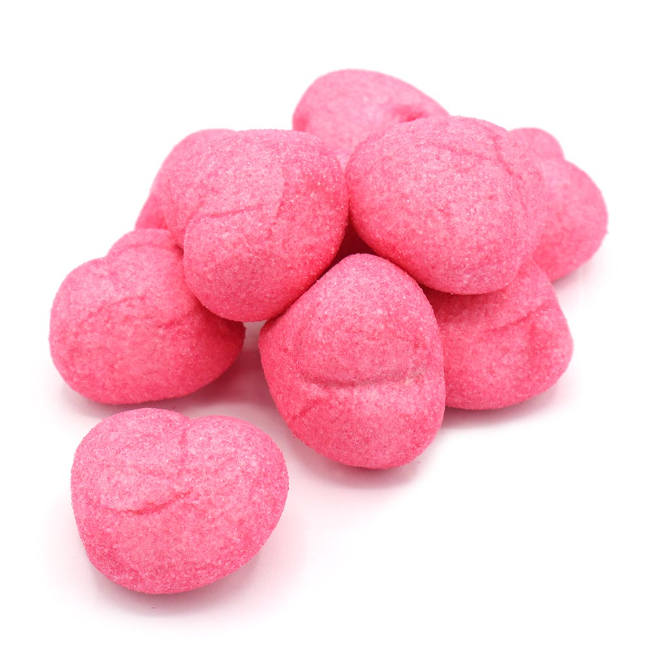 75g of Pink Heart Mallows